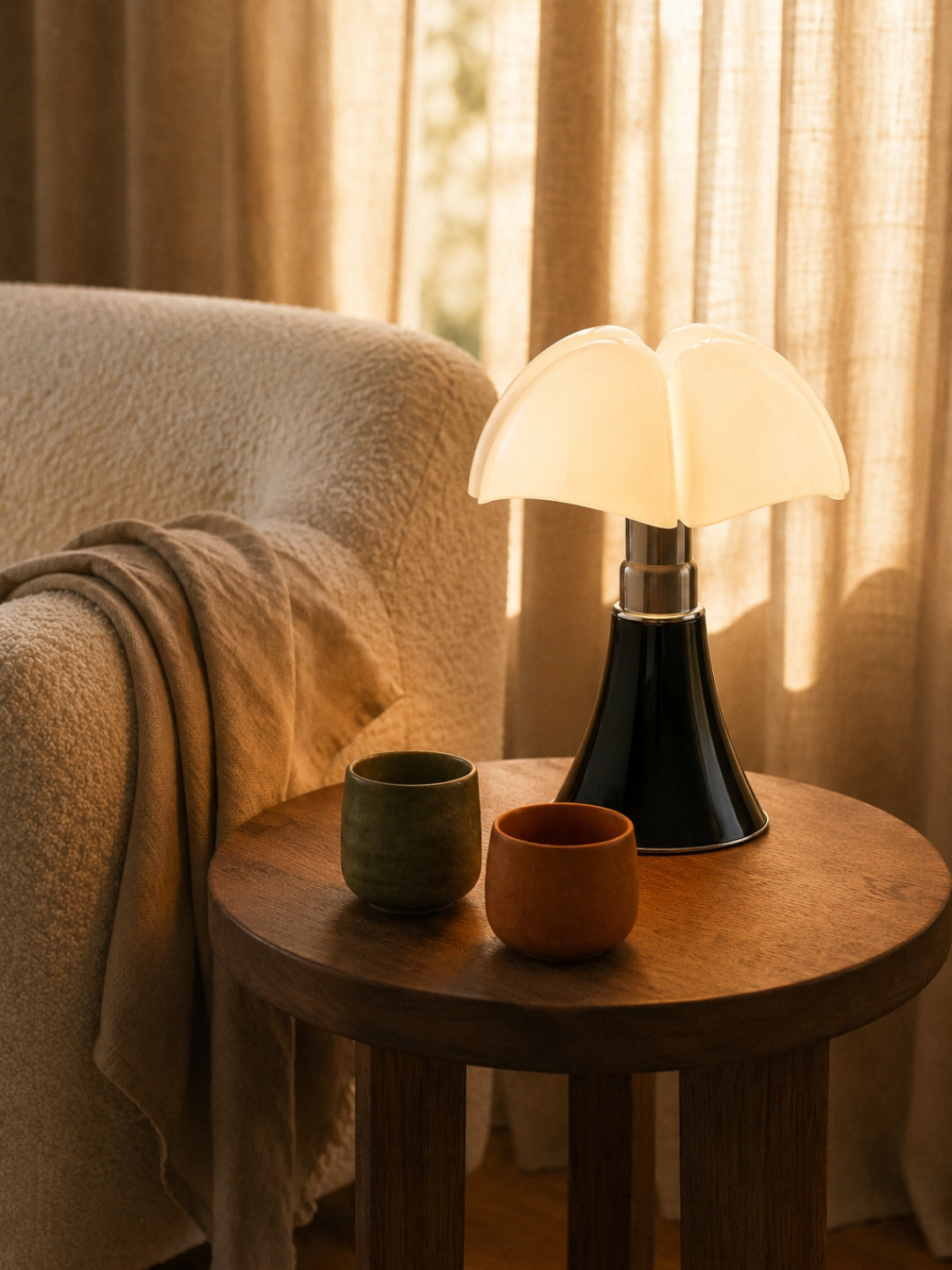 Lampe de table design chauve-souris