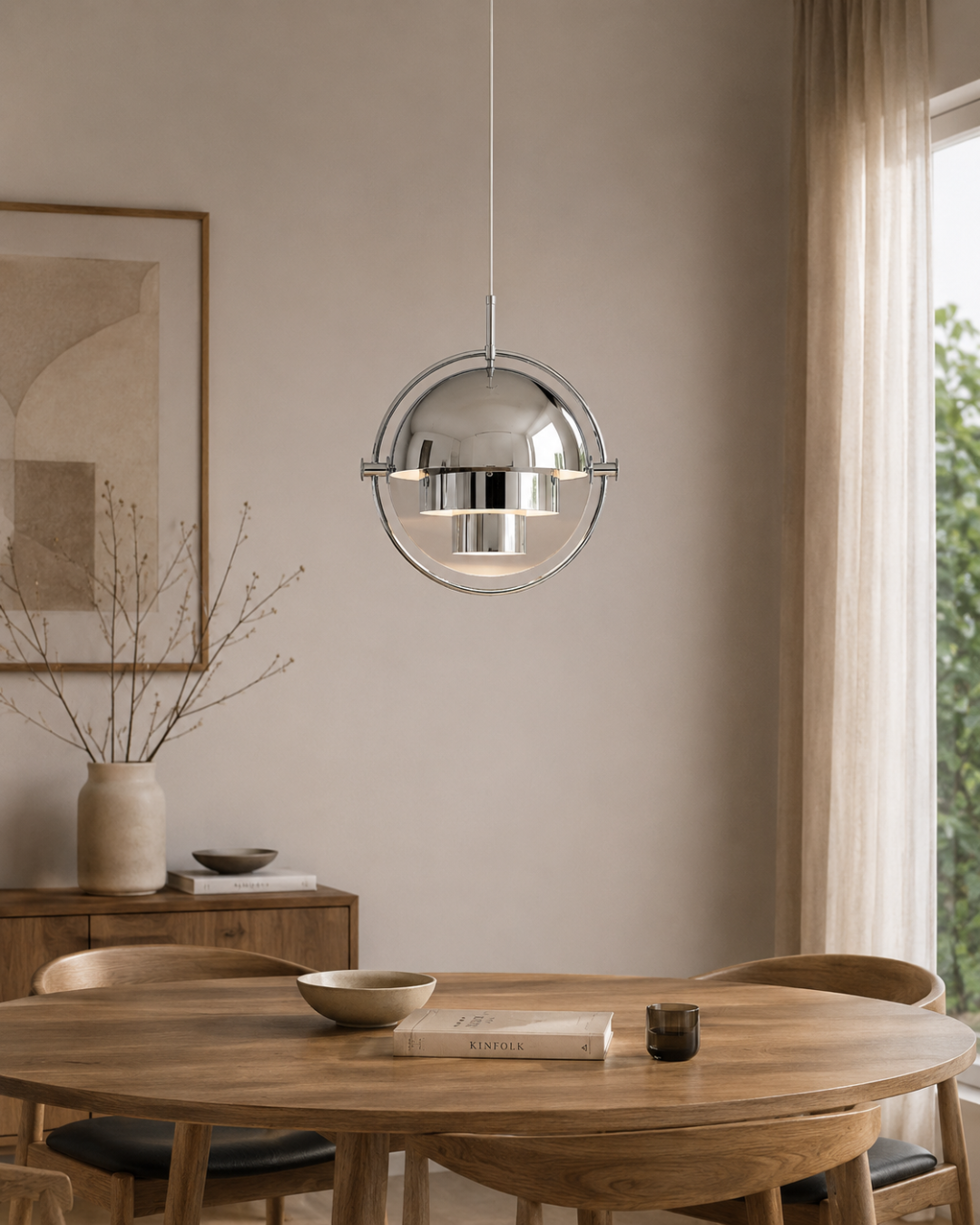 Suspension métal orientable : Sphère pivotante petit format