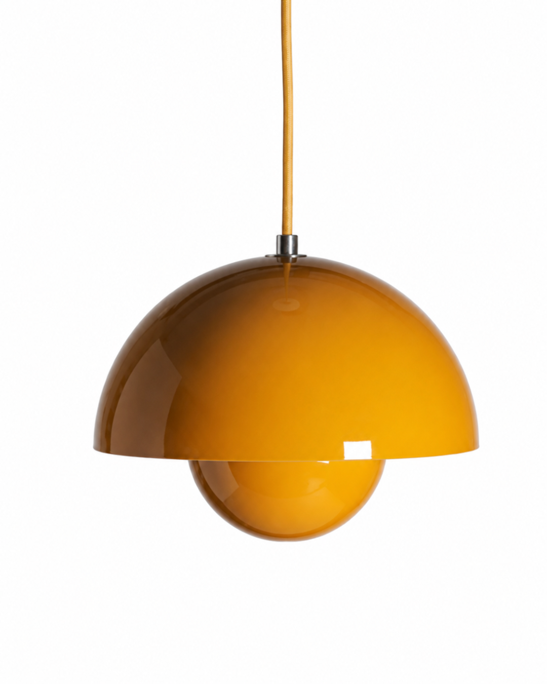 Suspension métal laqué : Demi-sphère colorée