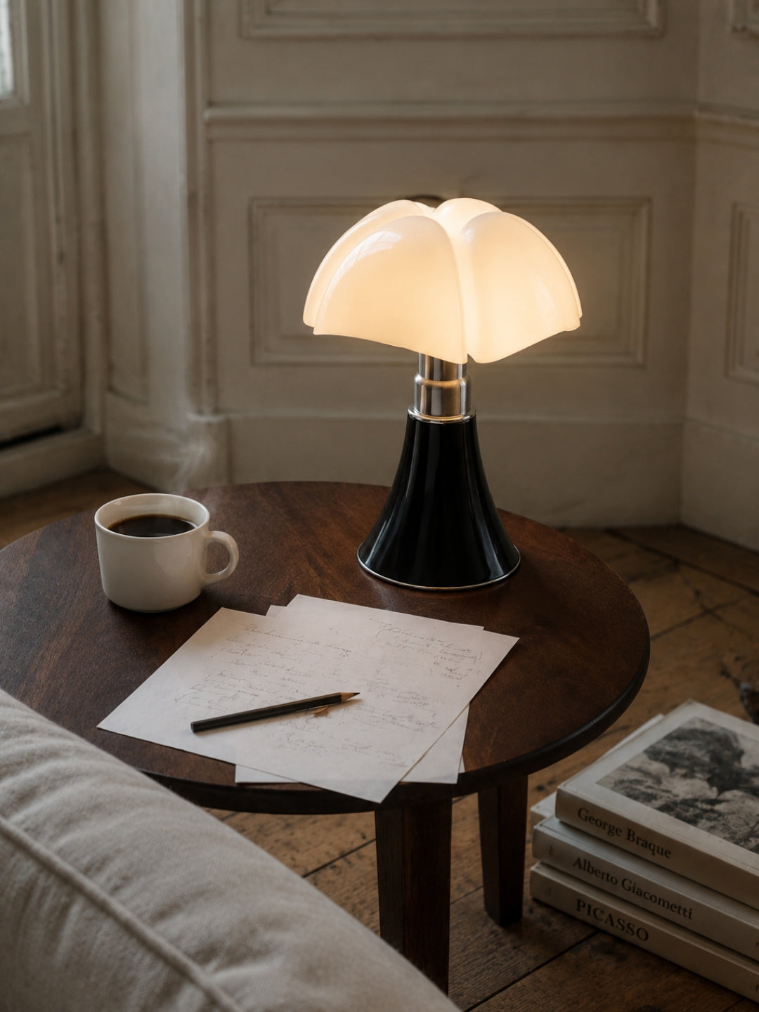 Lampe de table design chauve-souris