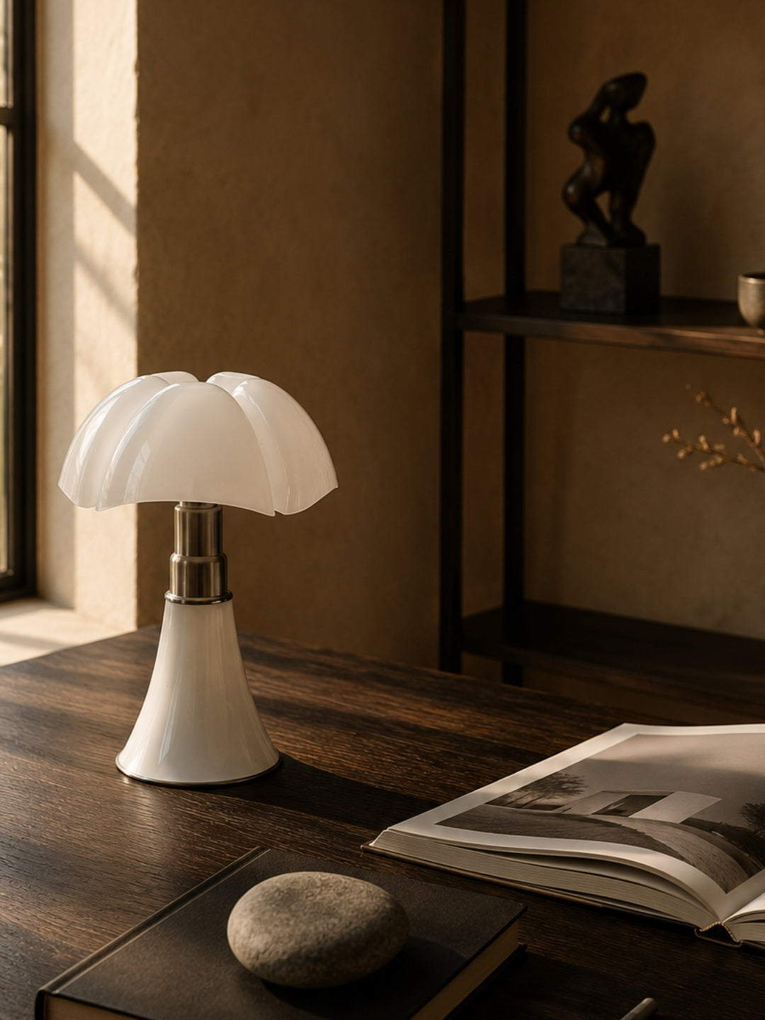 Lampe de table design chauve-souris