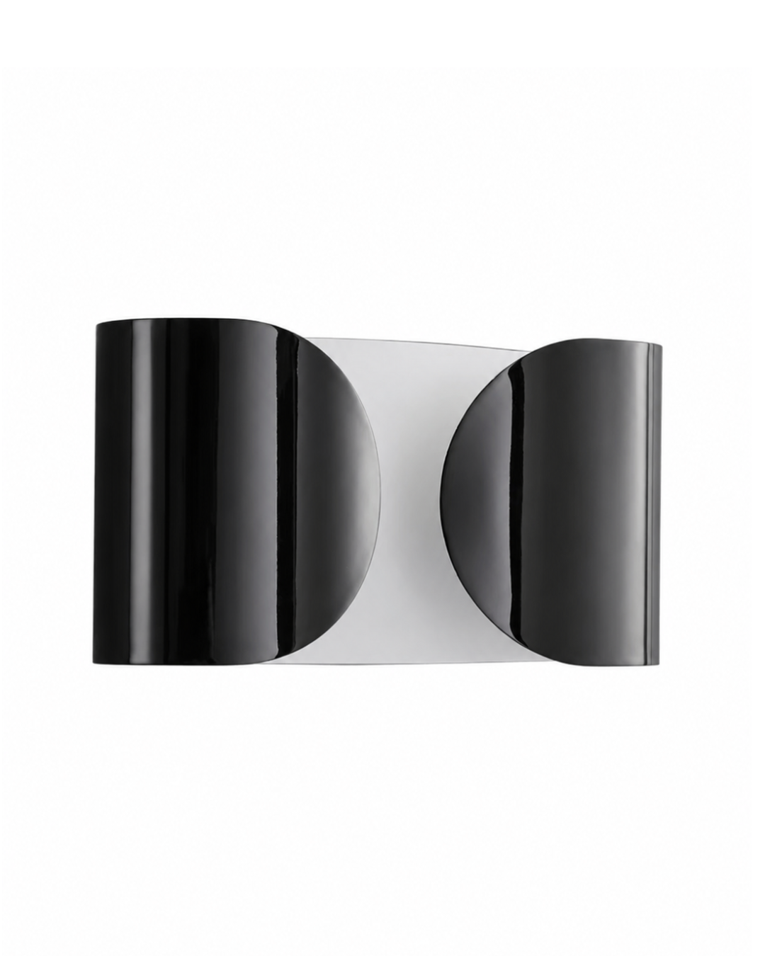 Applique murale aluminium : Double cylindre croisé