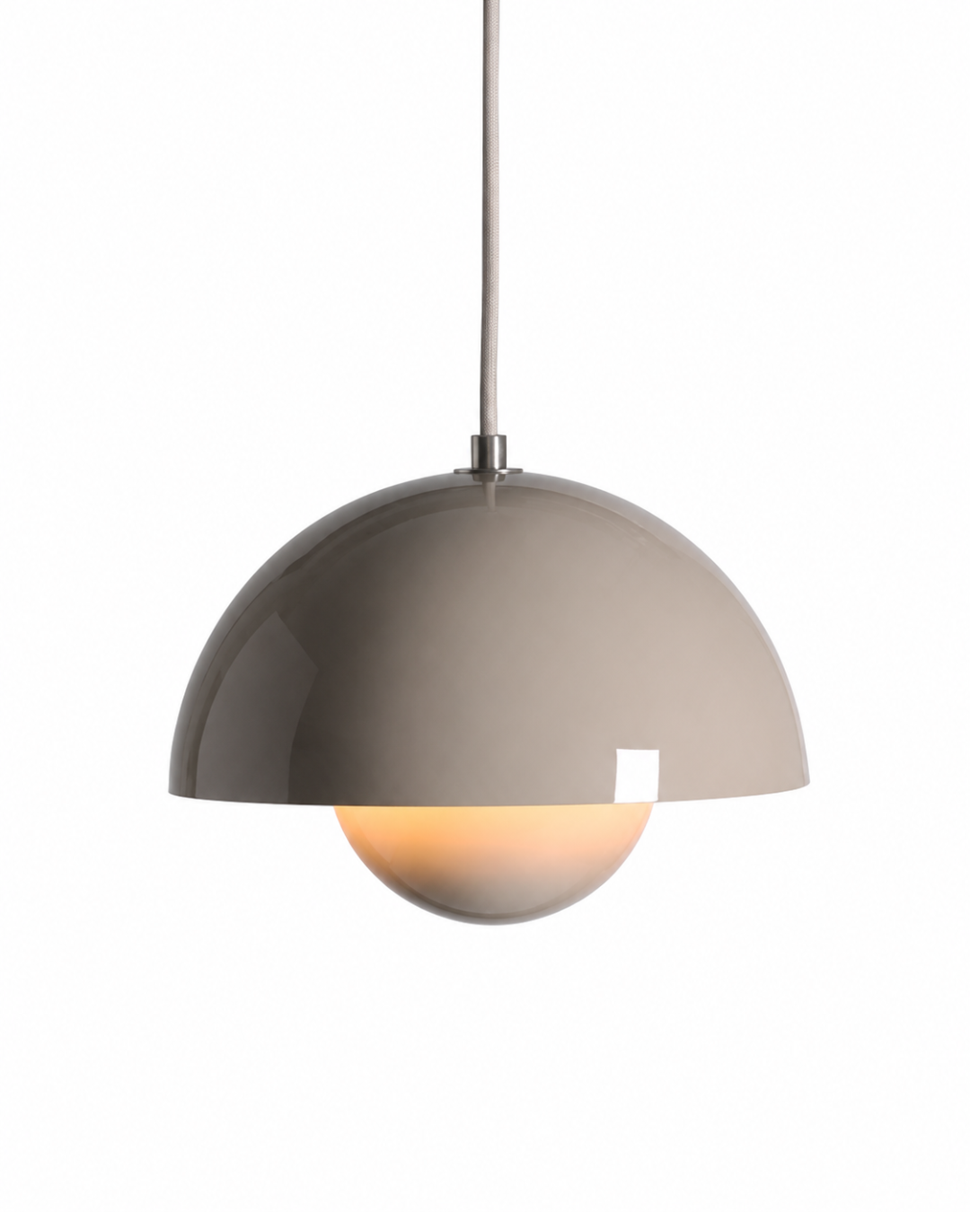 Suspension métal laqué : Demi-sphère colorée