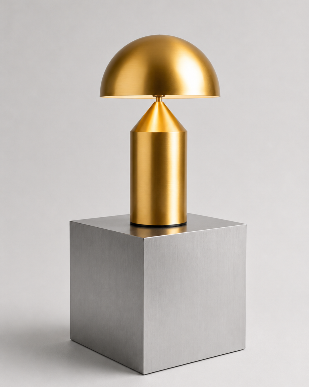 Lampe de table métal laqué : Champignon grand format