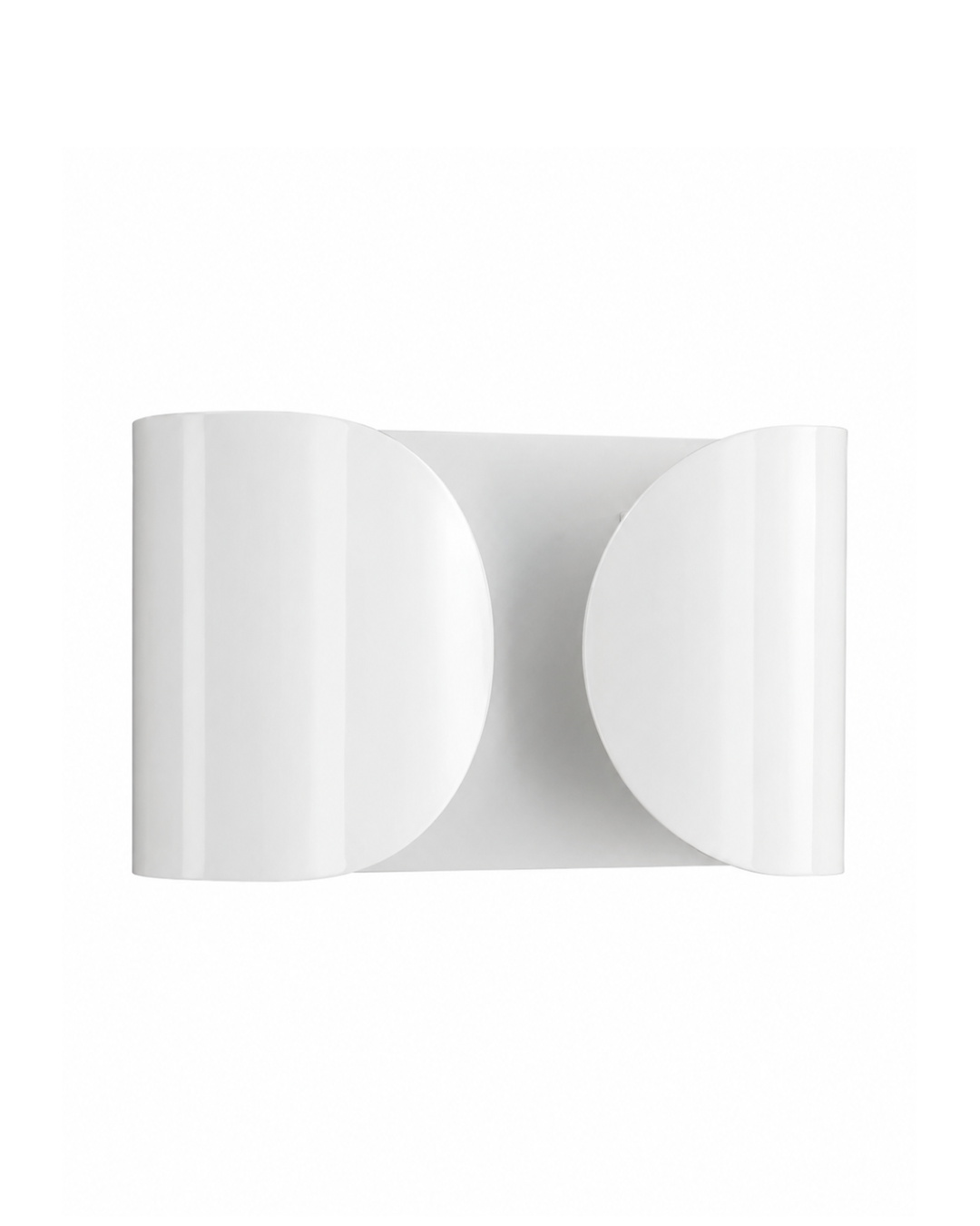 Applique murale aluminium : Double cylindre croisé