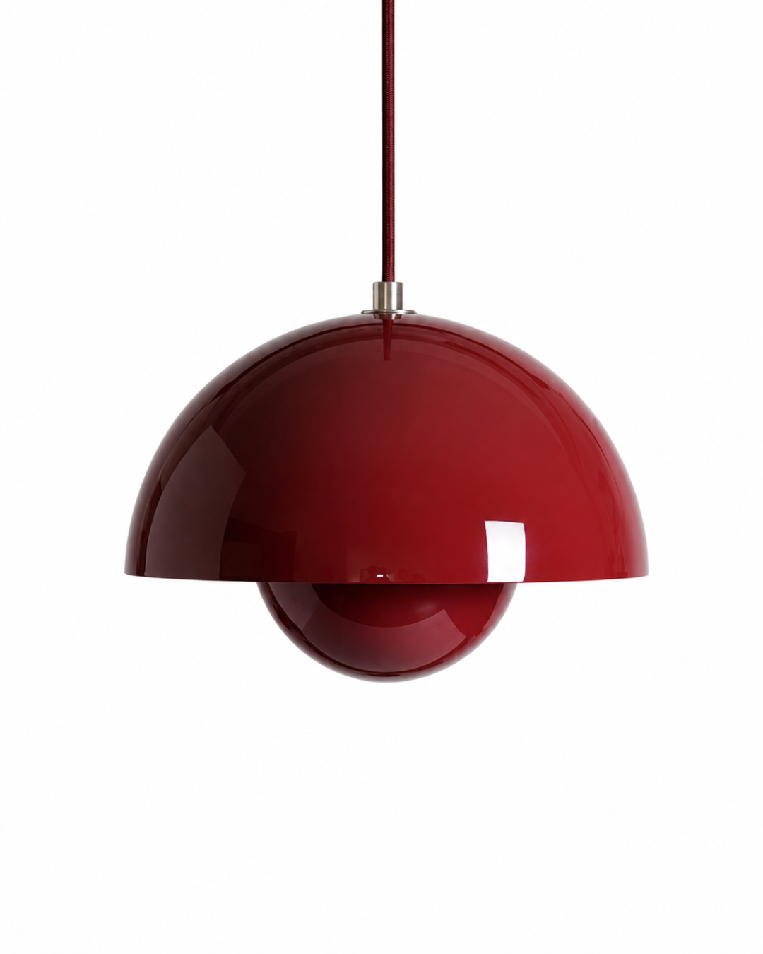 Suspension métal laqué : Demi-sphère colorée