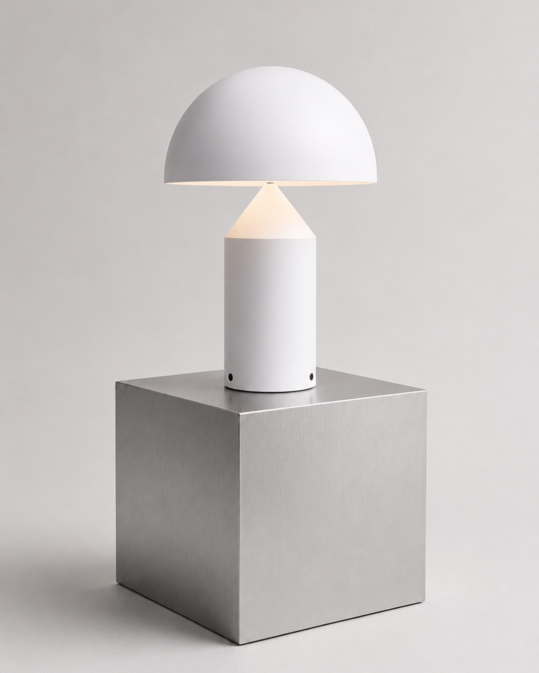 Lampe de table métal laqué : Champignon grand format