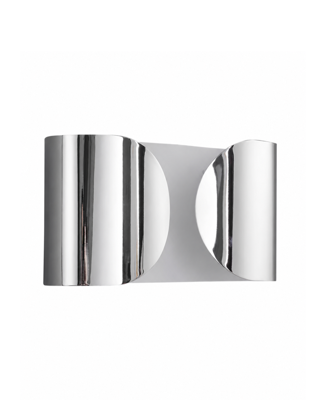 Applique murale aluminium : Double cylindre croisé