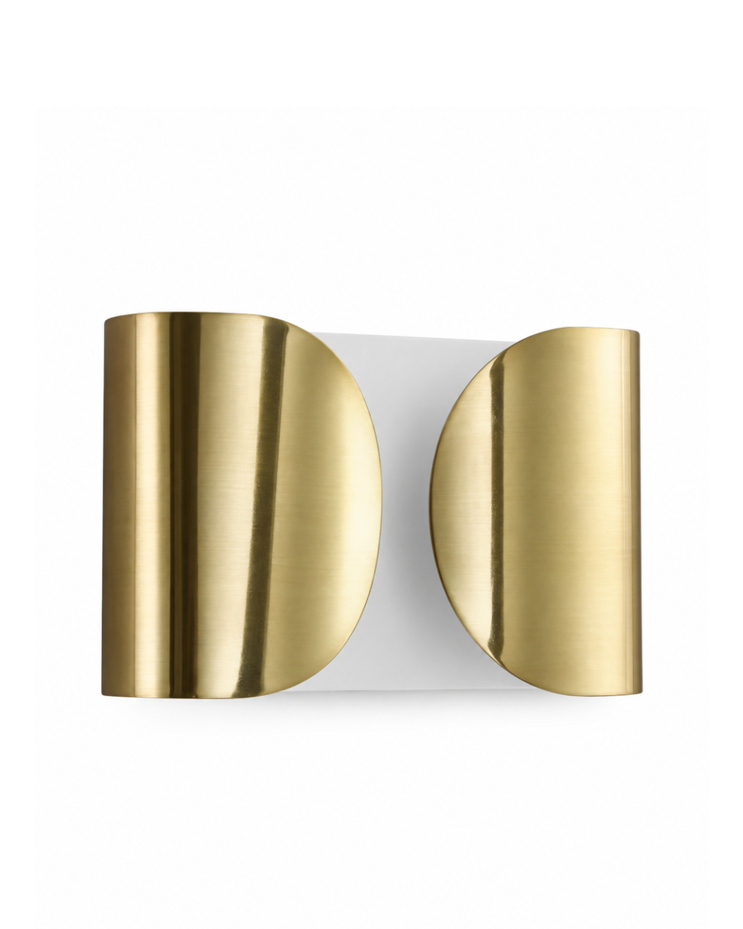 Applique murale aluminium : Double cylindre croisé