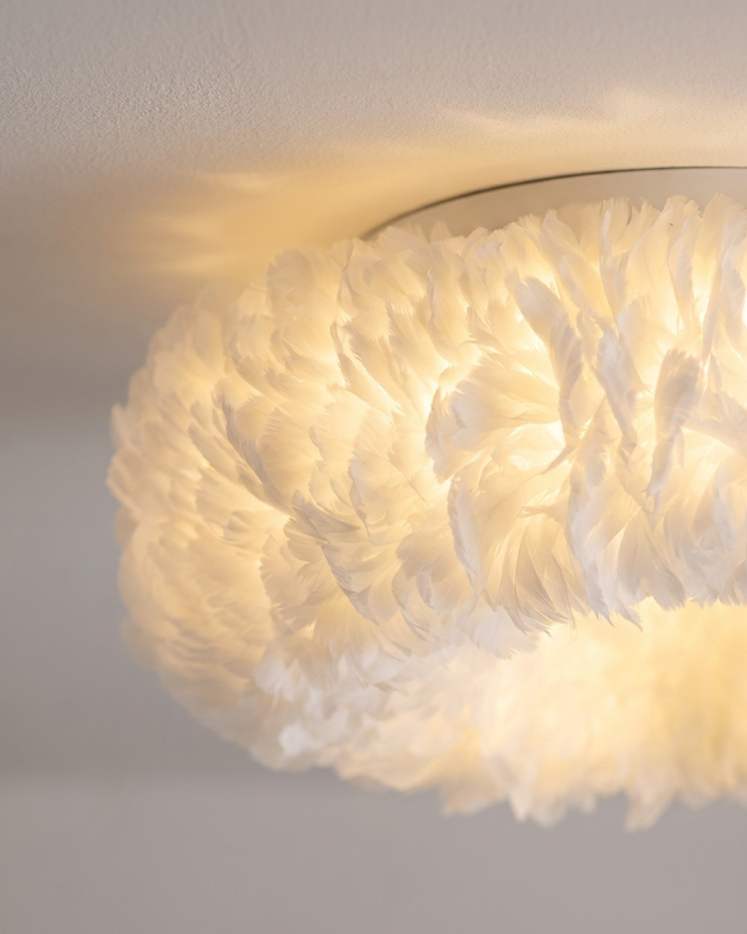 Plafonnier plumes : nuage organique spectre complet