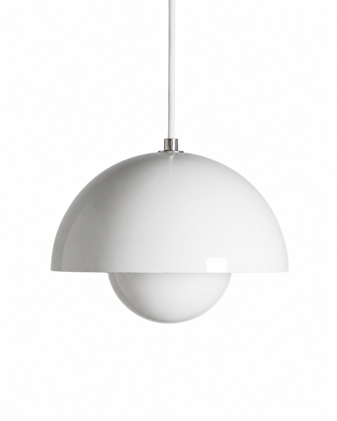 Suspension métal laqué : Demi-sphère colorée
