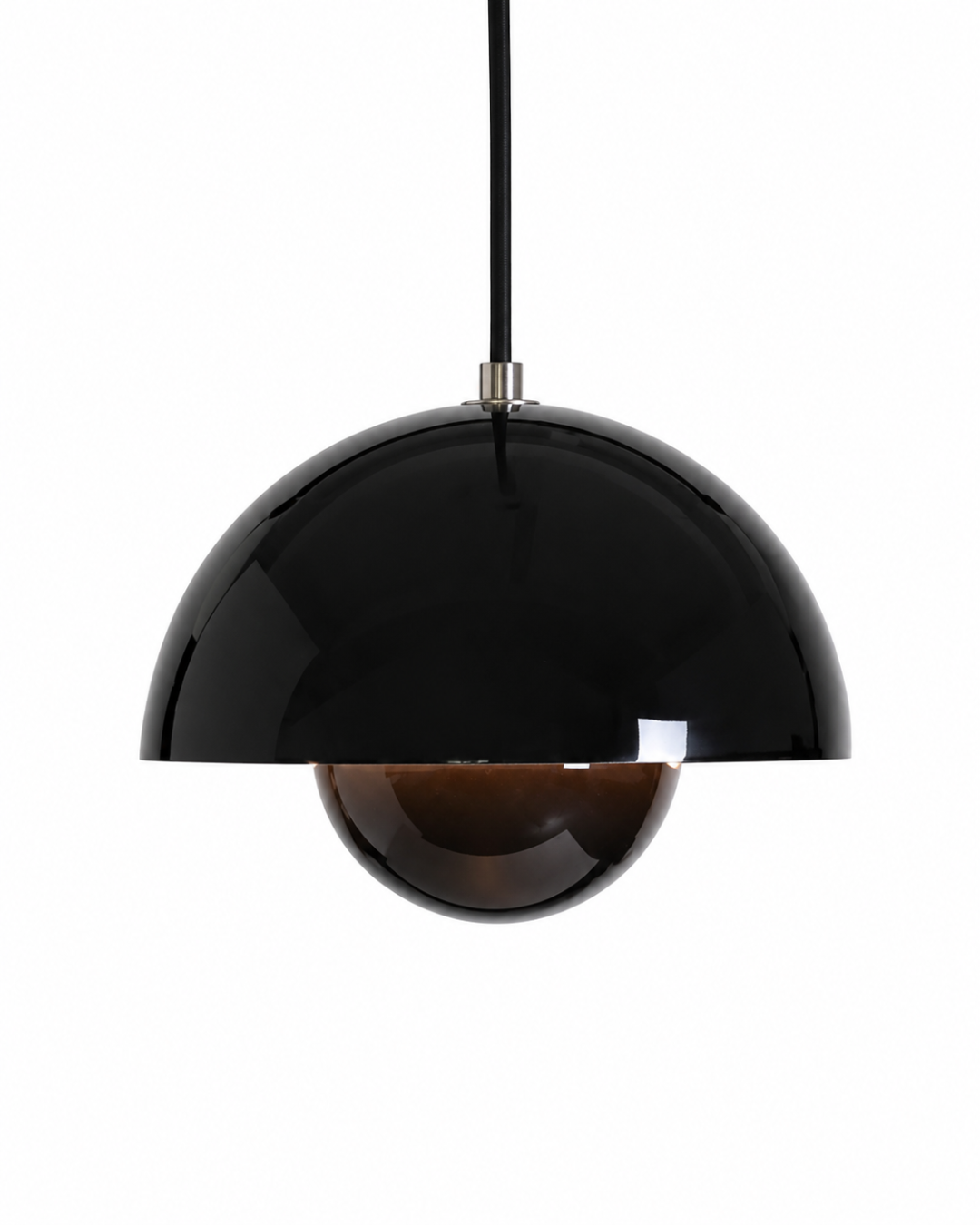 Suspension métal laqué : Demi-sphère colorée