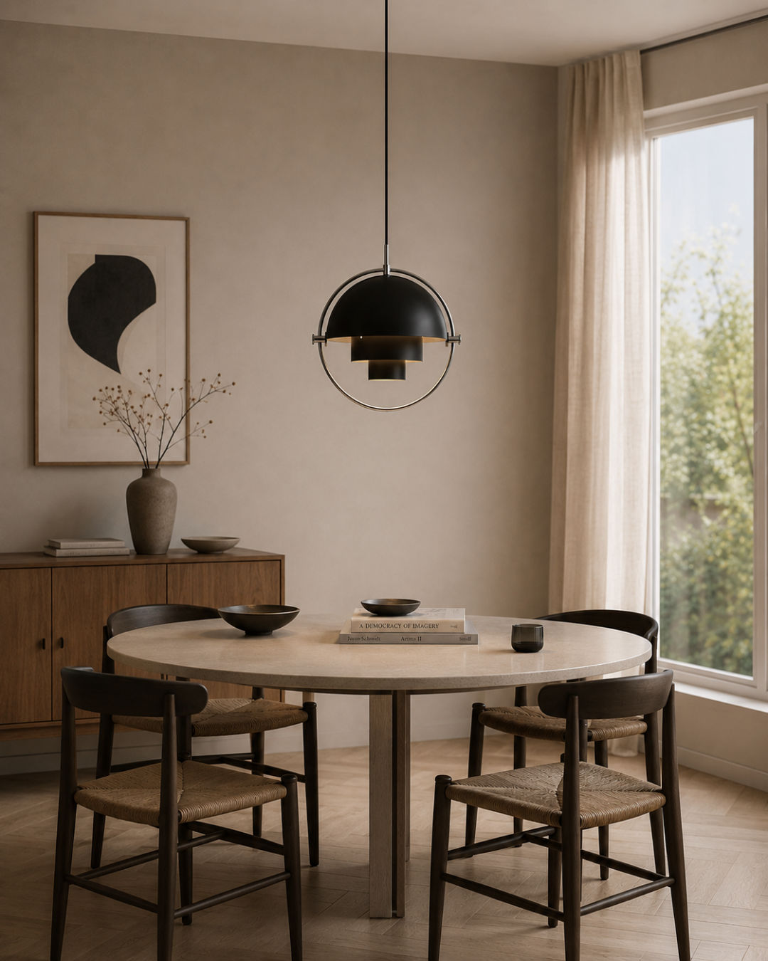 Suspension métal orientable : Sphère pivotante petit format
