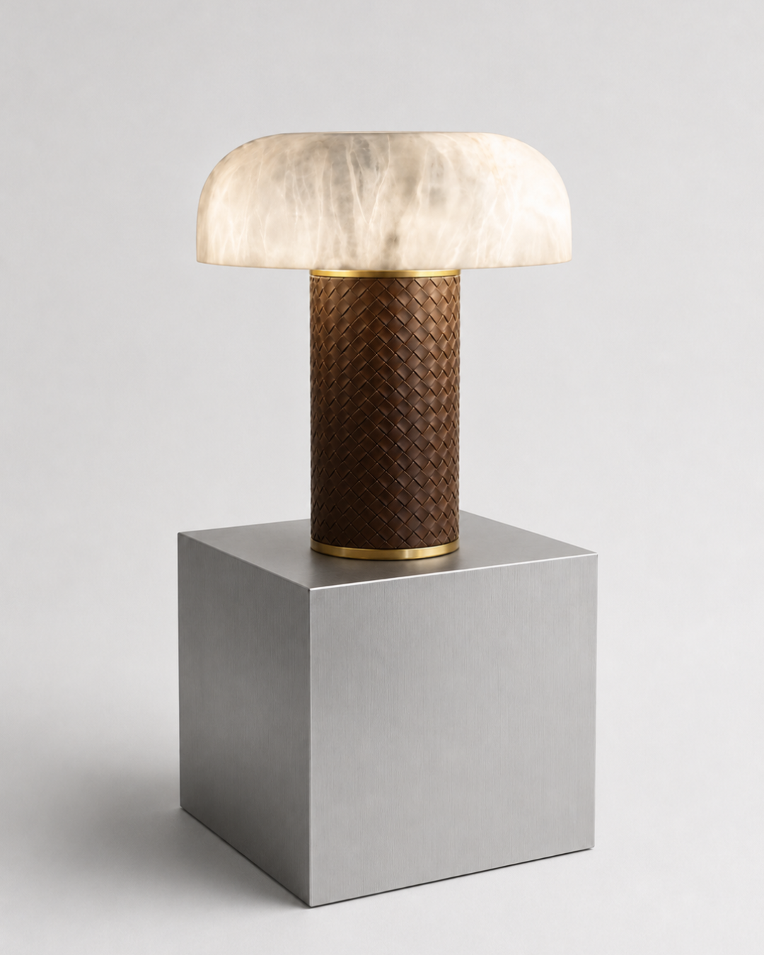 Lampe à poser champignon : abat-jour marbre ou résine
