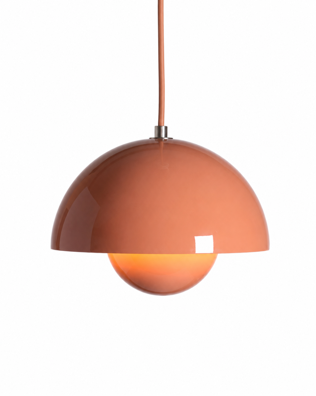 Suspension métal laqué : Demi-sphère colorée