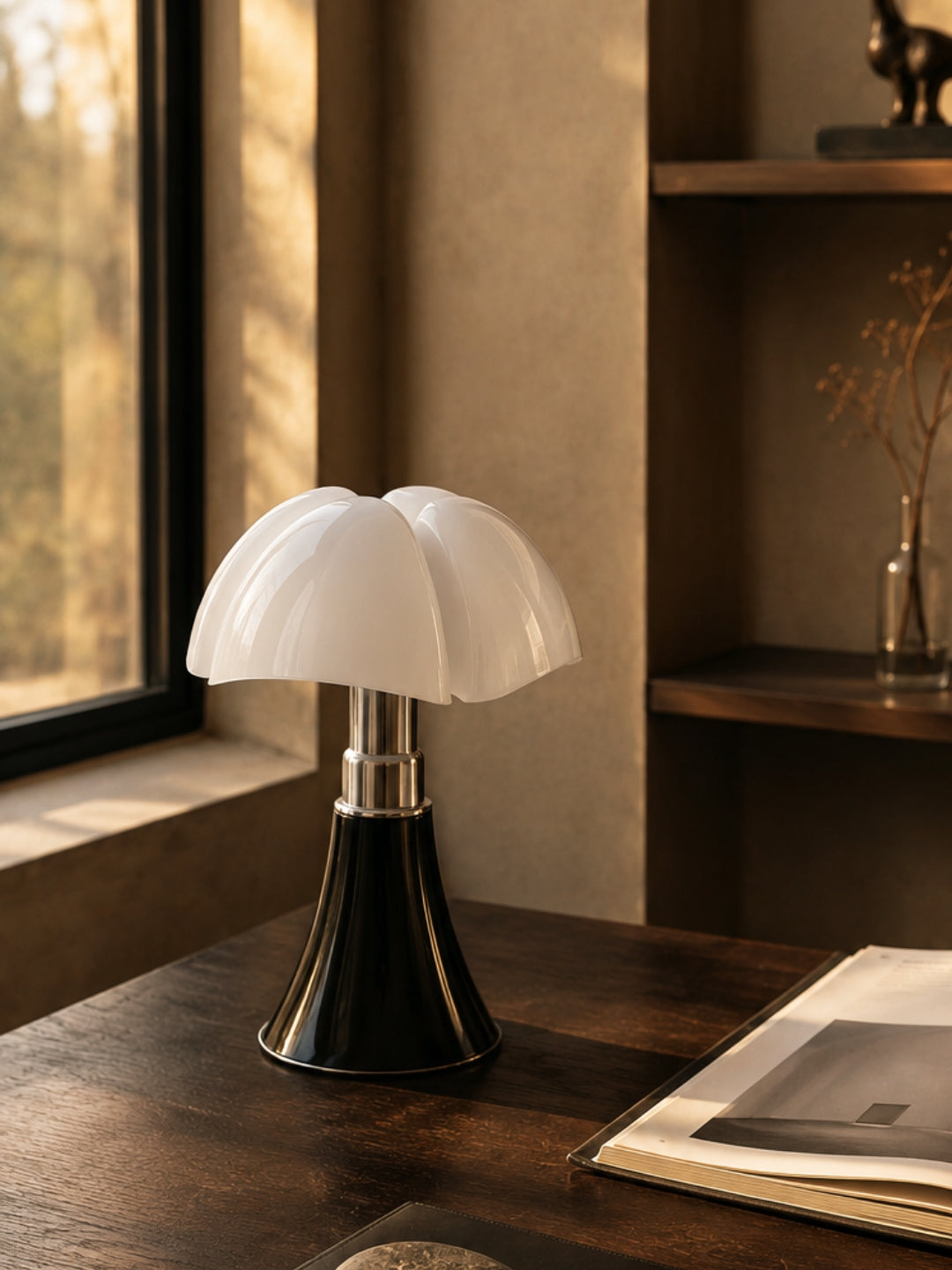 Lampe de table design chauve-souris