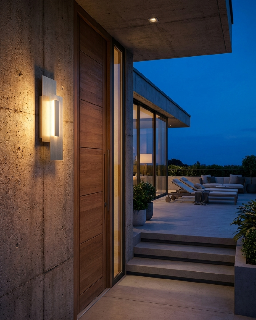 Applique murale lumière et ombre : verre cannelé et plaques décalées