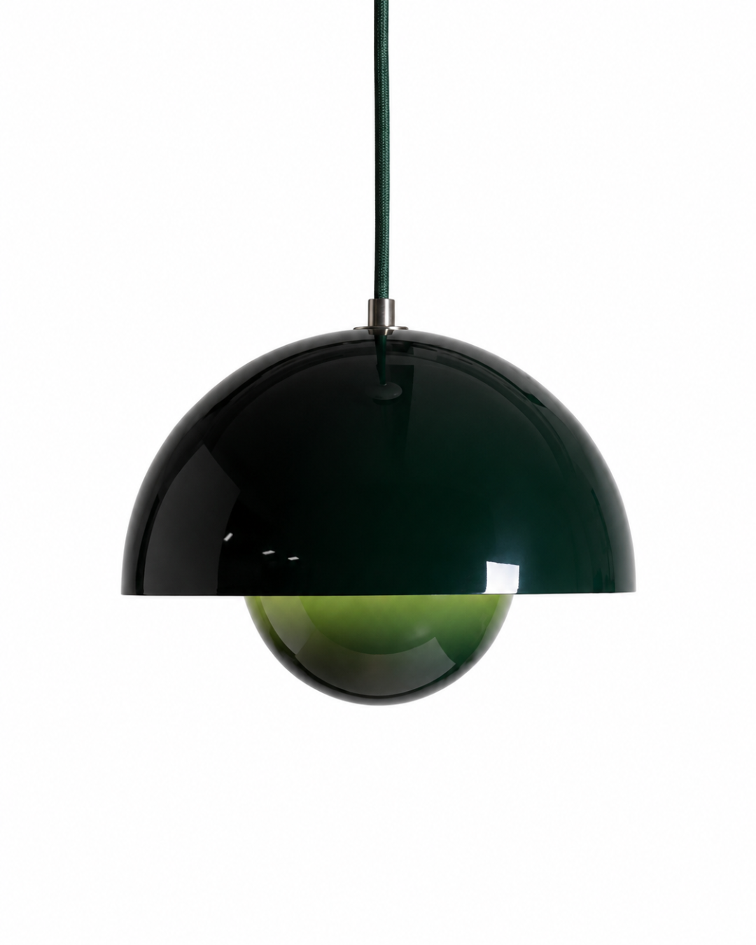 Suspension métal laqué : Demi-sphère colorée